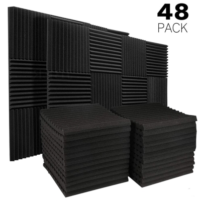 48 Pack Charcoal Acoustic Panels