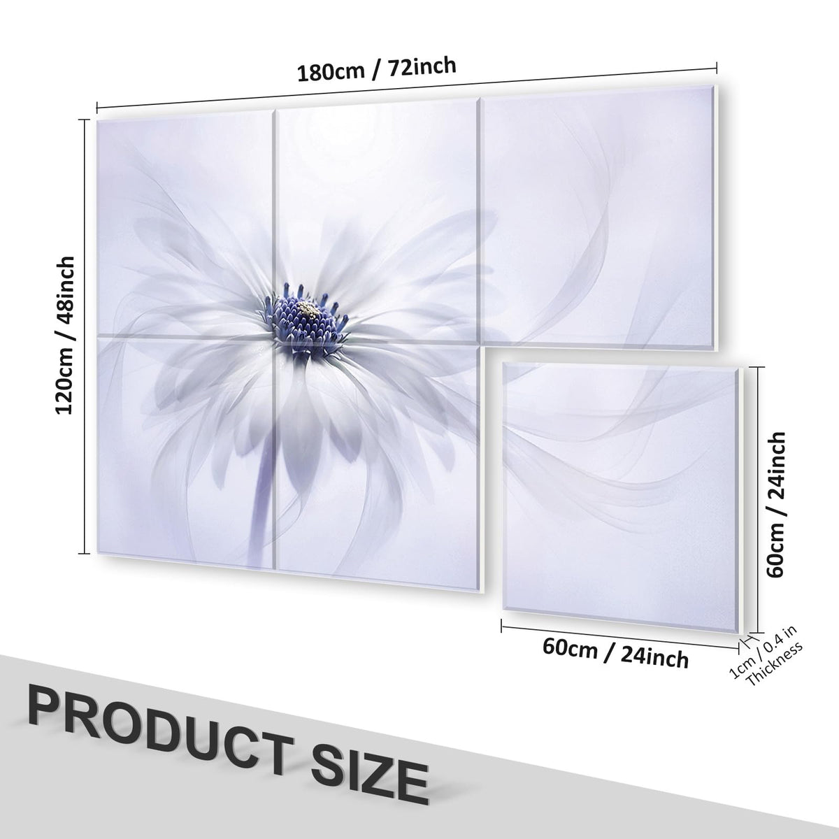 JBER Art Acoustic Panels 6 Pack Self-Adhesive（Series 5）