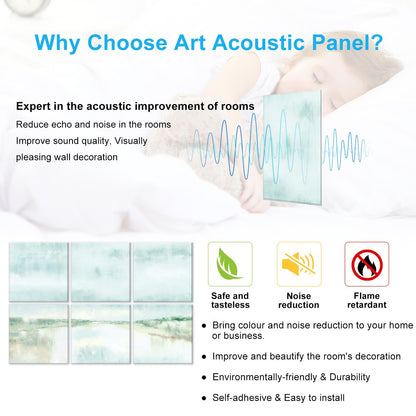 JBER Art Acoustic Panels 6 Pack Self-Adhesive（Series 2）