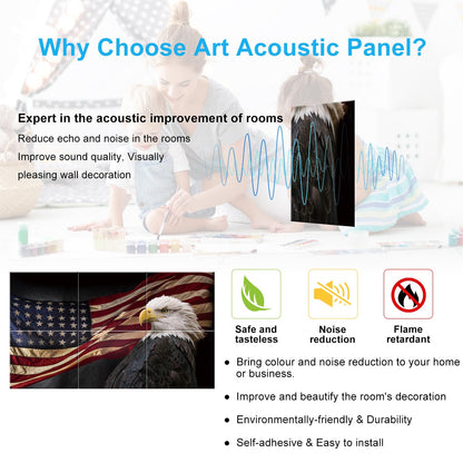 JBER Art Acoustic Panels 6 Pack Self-Adhesive（Series 2）