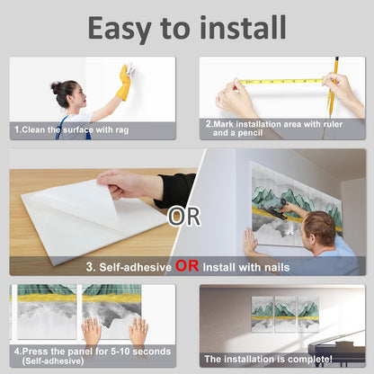 JBER Art Acoustic Panels 6 Pack Self-Adhesive（Series 6）