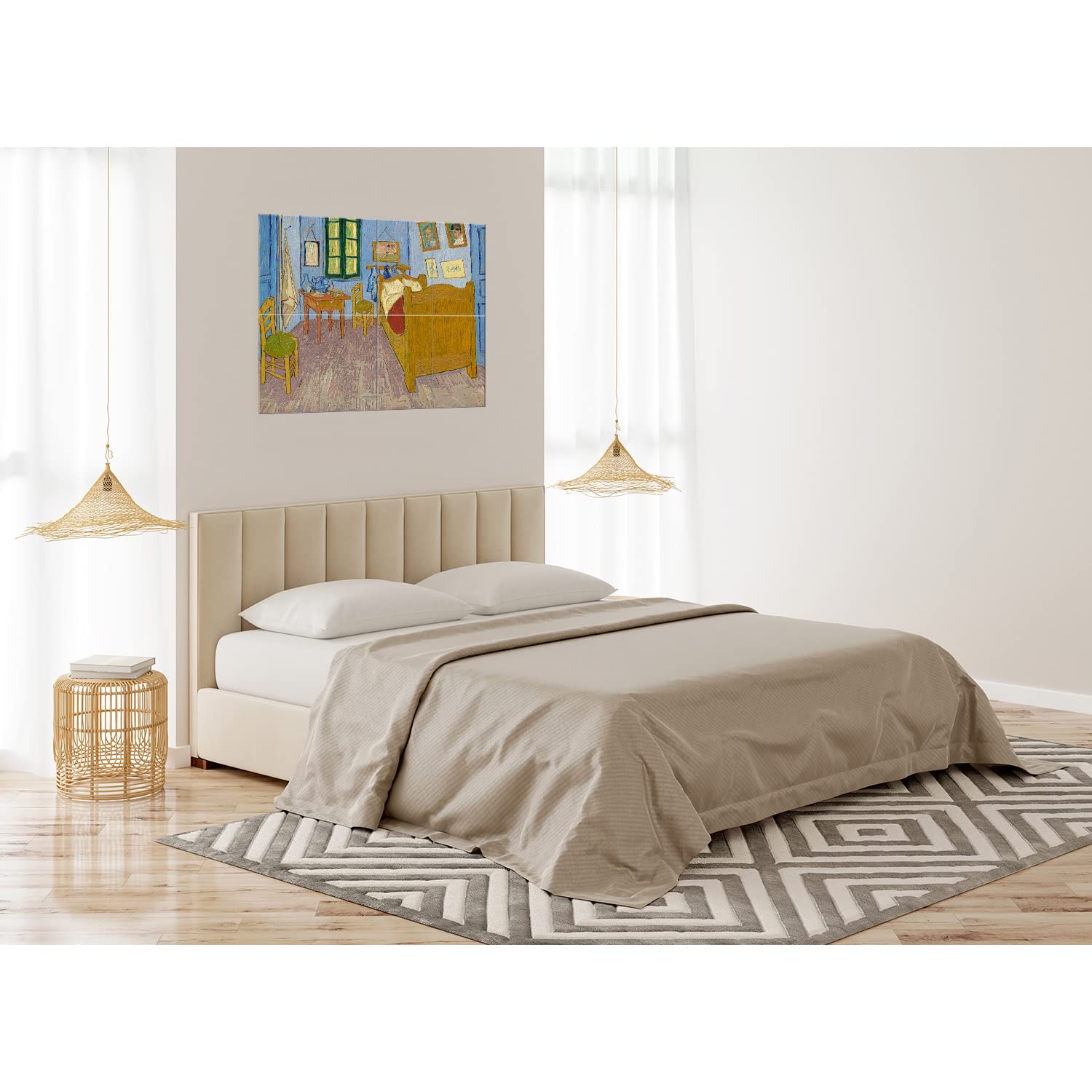 JBER Art Acoustic Panels 8 Pack Self-Adhesive