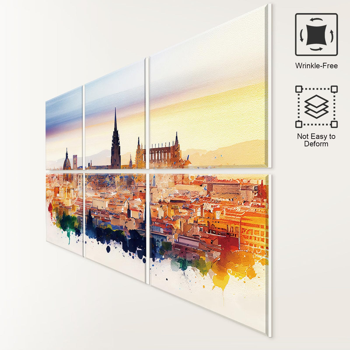 JBER Art Acoustic Panels 6 Pack Self-Adhesive（Series 4）