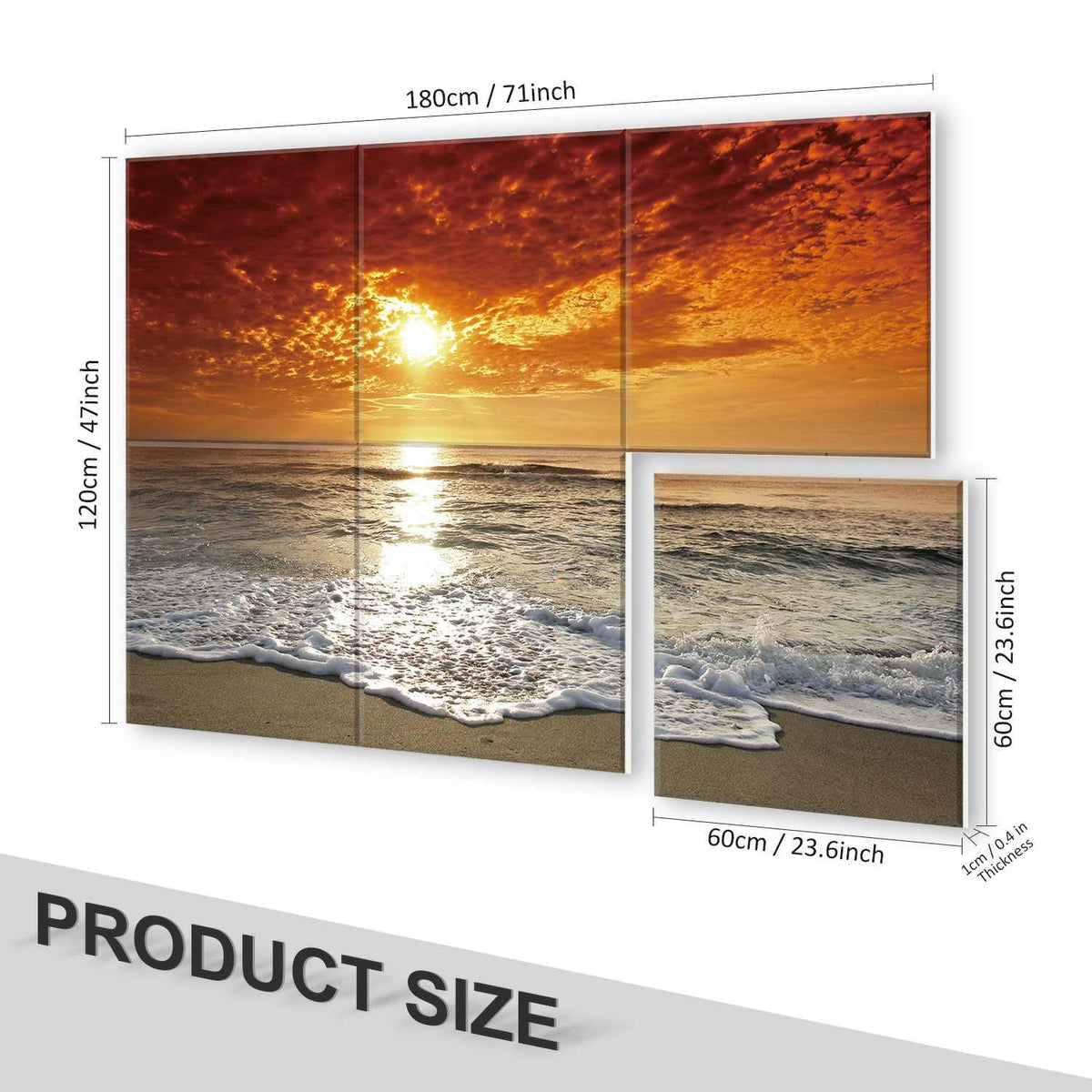 JBER Art Acoustic Panels 6 Pack Self-Adhesive（Series 4）