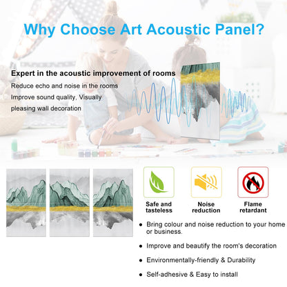 JBER Art Acoustic Panels 6 Pack Self-Adhesive（Series 2）