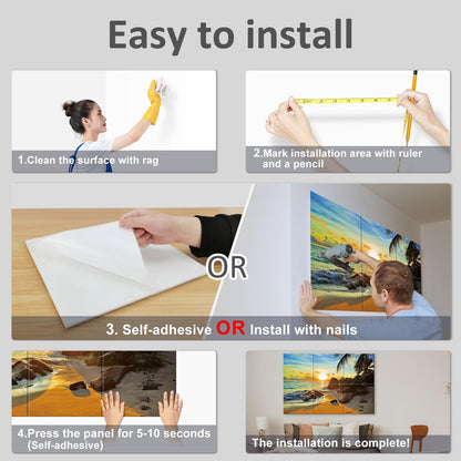 JBER Art Acoustic Panels 6 Pack Self-Adhesive（Series 4）