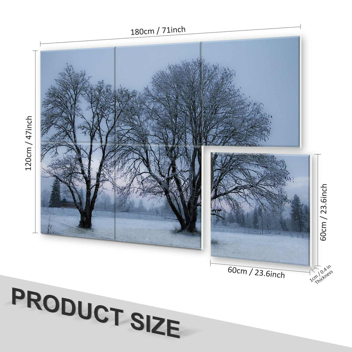 JBER Art Acoustic Panels 6 Pack Self-Adhesive（Series 3）