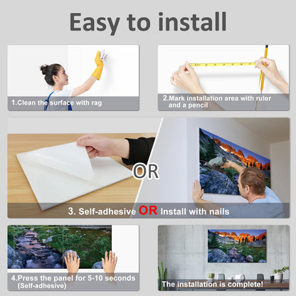 JBER Art Acoustic Panels 6 Pack Self-Adhesive（Series 4）