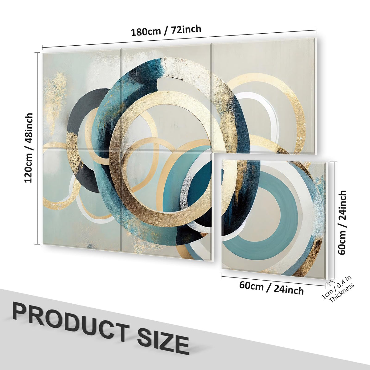 JBER Art Acoustic Panels 6 Pack Self-Adhesive（Series 3）
