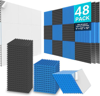 JBER Acoustic Foam Panels Wedge-shaped Self-Adhesive