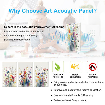 JBER Art Acoustic Panels 6 Pack Self-Adhesive（Series 2）