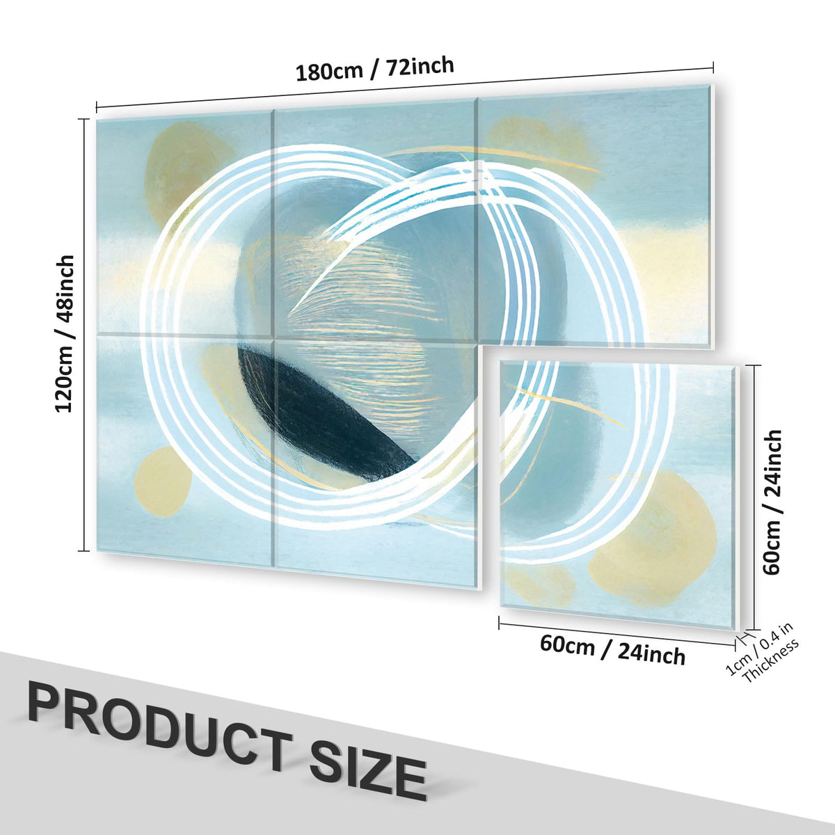 JBER Art Acoustic Panels 6 Pack Self-Adhesive（Series 6）