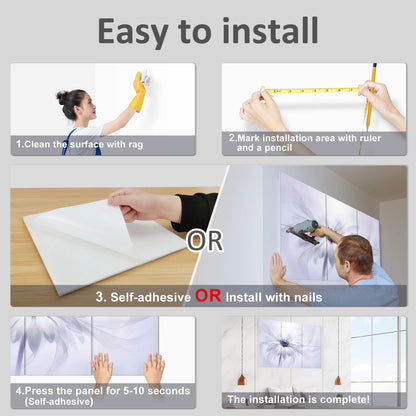 JBER Art Acoustic Panels 6 Pack Self-Adhesive（Series 5）