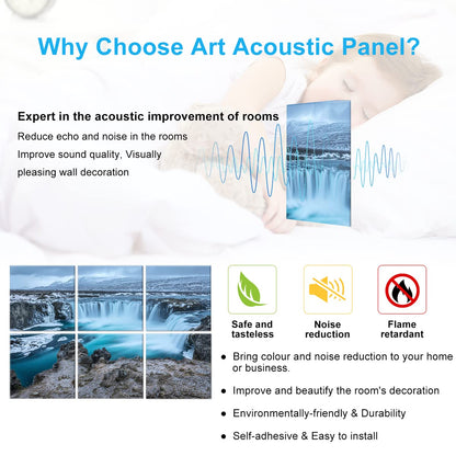 JBER Art Acoustic Panels 6 Pack Self Adhesive（Series 1）