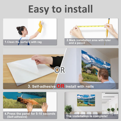 JBER Art Acoustic Panels 6 Pack Self-Adhesive（Series 4）