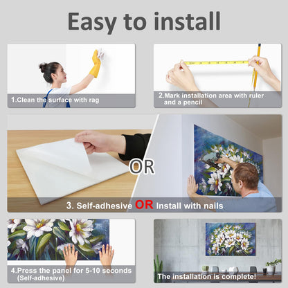 JBER Art Acoustic Panels 6 Pack Self-Adhesive（Series 5）