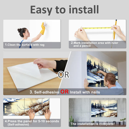 JBER Art Acoustic Panels 6 Pack Self-Adhesive（Series 4）