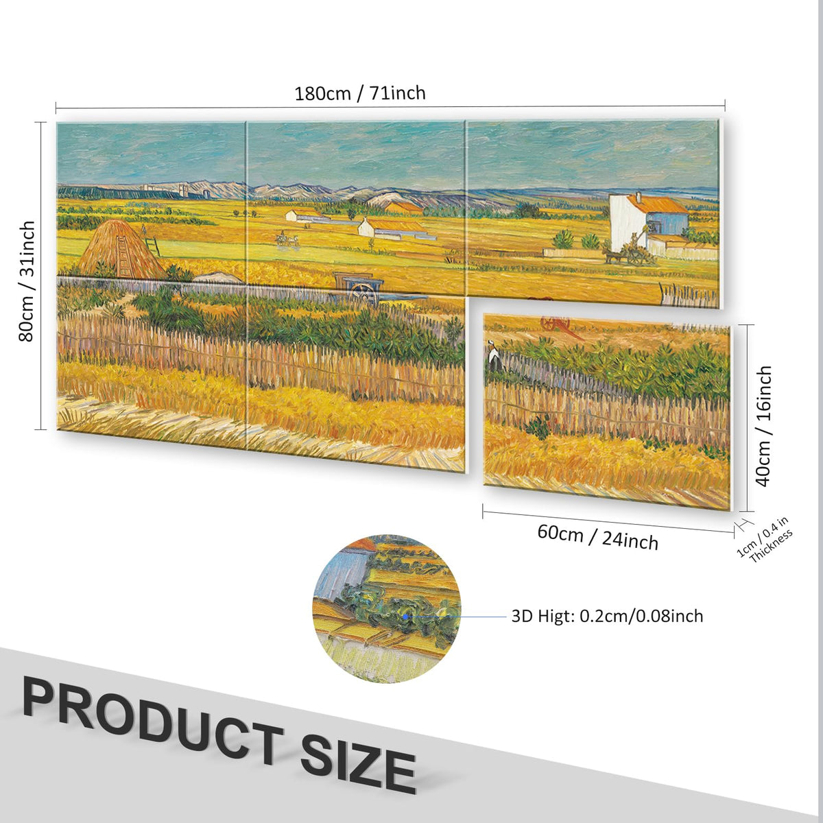 JBER Art Acoustic Panels 6 Pack Self Adhesive（Series 1）