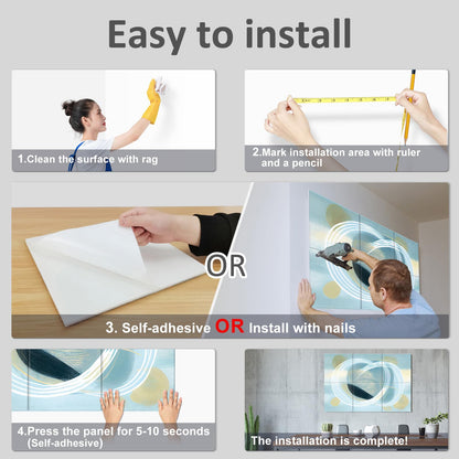 JBER Art Acoustic Panels 6 Pack Self-Adhesive（Series 6）