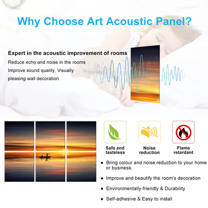 JBER Art Acoustic Panels 6 Pack Self Adhesive（Series 1）