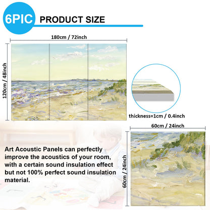 JBER Art Acoustic Panels 6 Pack Self-Adhesive（Series 2）