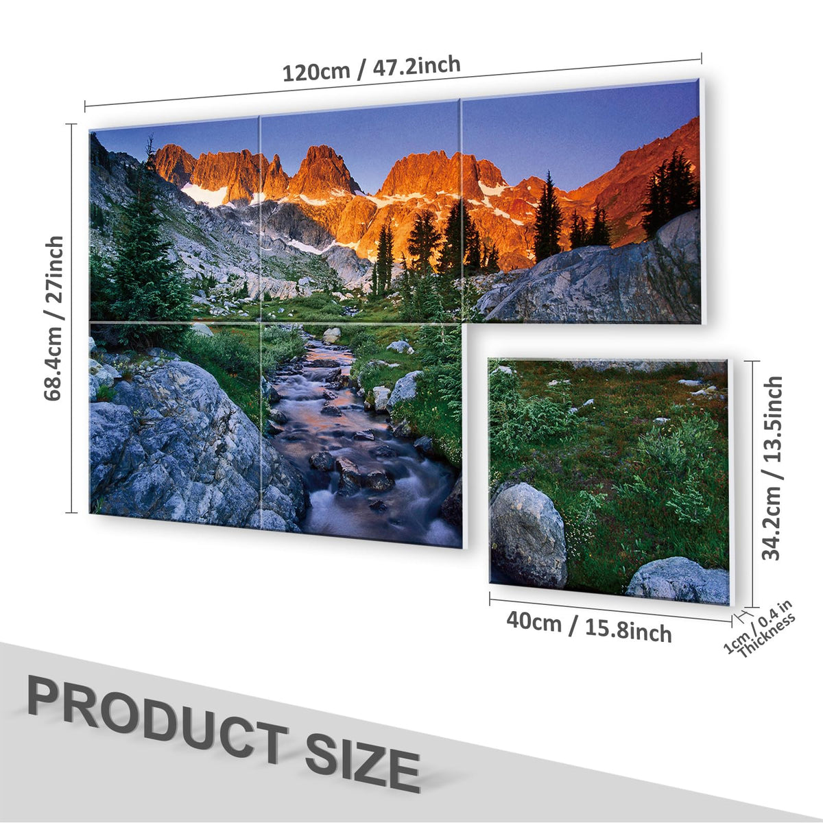 JBER Art Acoustic Panels 6 Pack Self-Adhesive（Series 4）