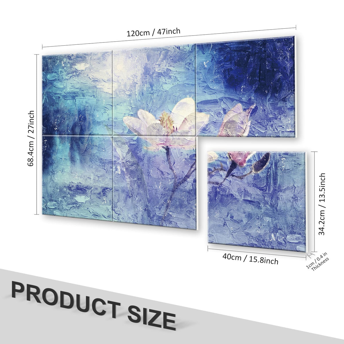 JBER Art Acoustic Panels 6 Pack Self-Adhesive（Series 3）