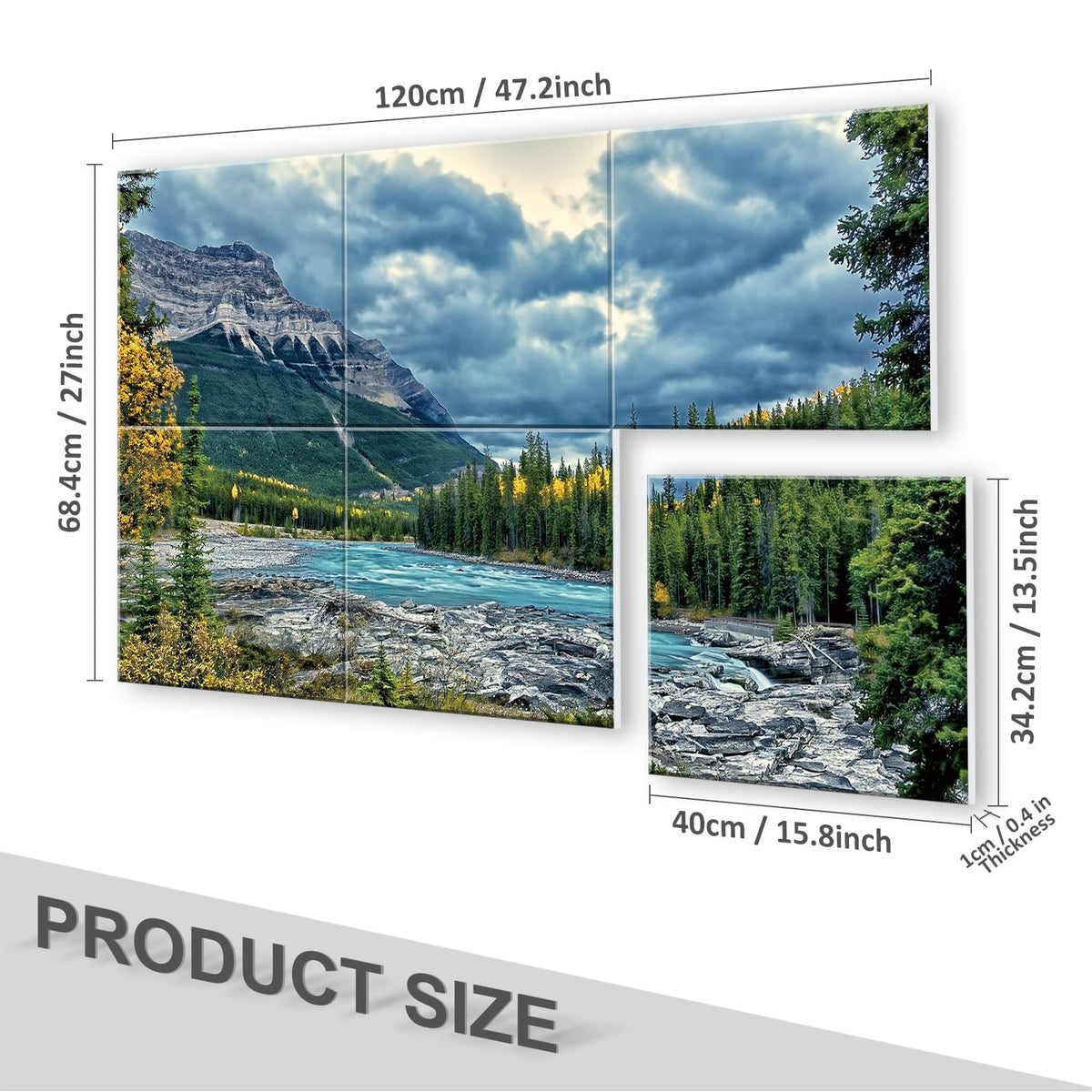 JBER Art Acoustic Panels 6 Pack Self-Adhesive（Series 4）