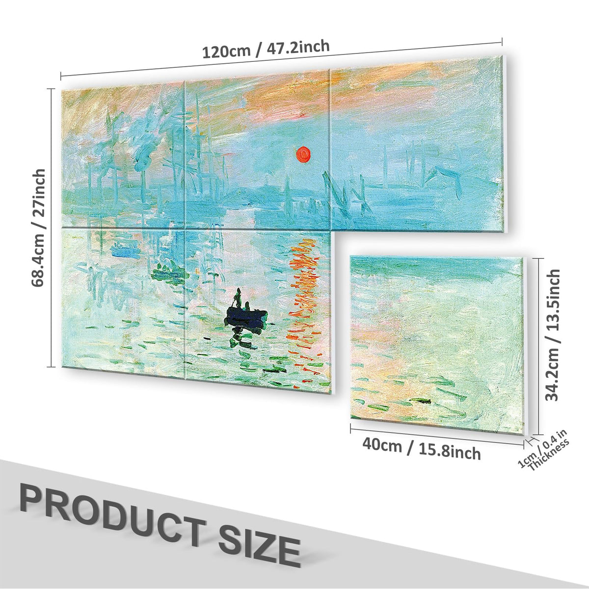 JBER Art Acoustic Panels 6 Pack Self-Adhesive（Series 2）