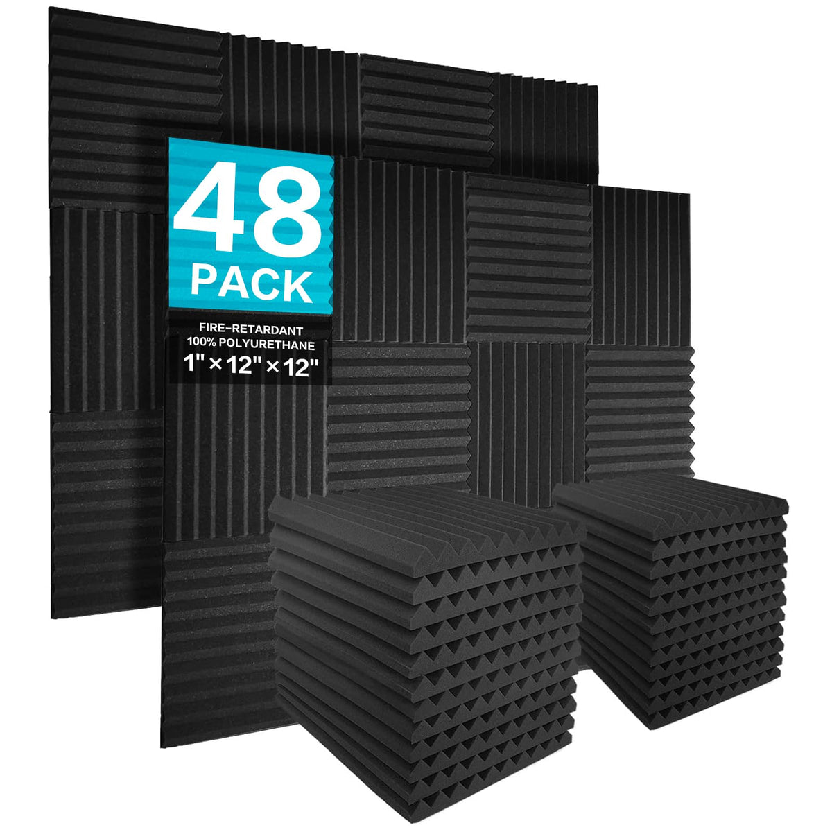 JBER Acoustic Foam Panels Wedge-Shaped