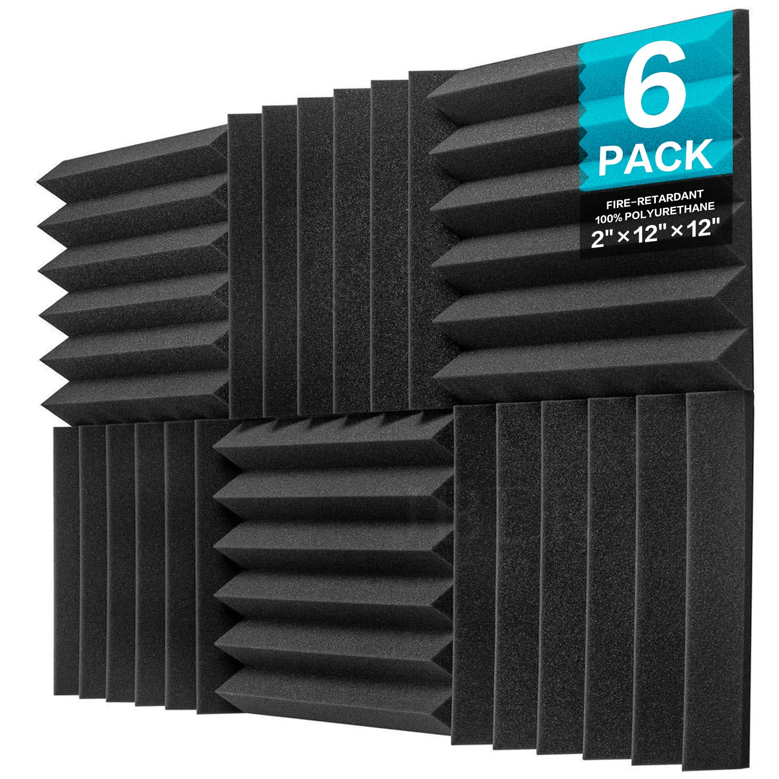 JBER Acoustic Foam Panels Wedge-Shaped