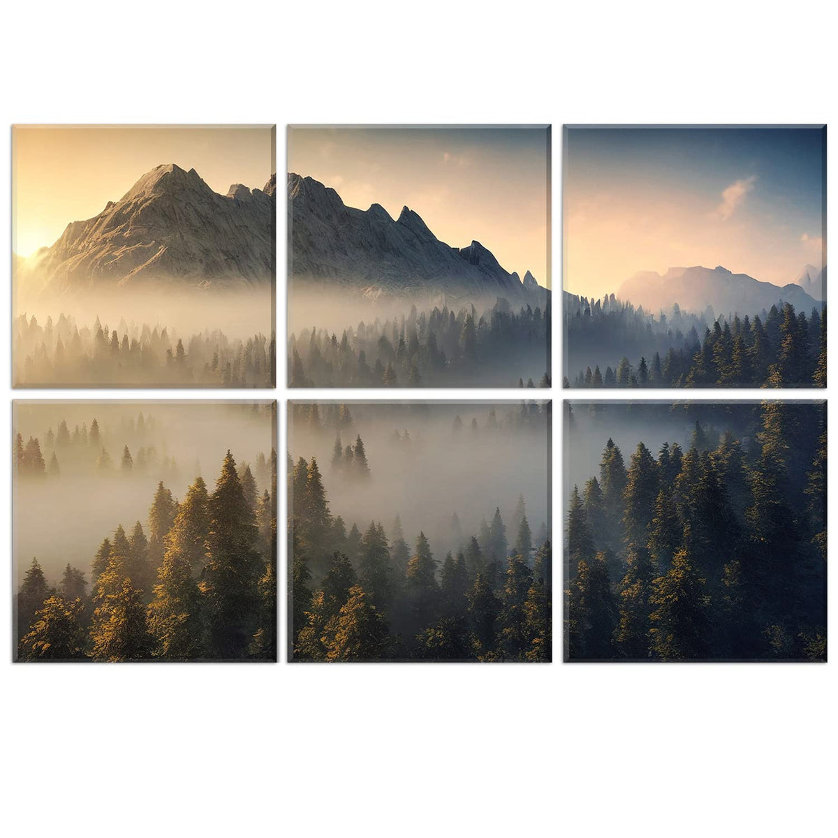 JBER Art Acoustic Panels 6 Pack Self Adhesive（Series 1）