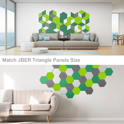 JBER Hexagon Acoustic Foam Panels