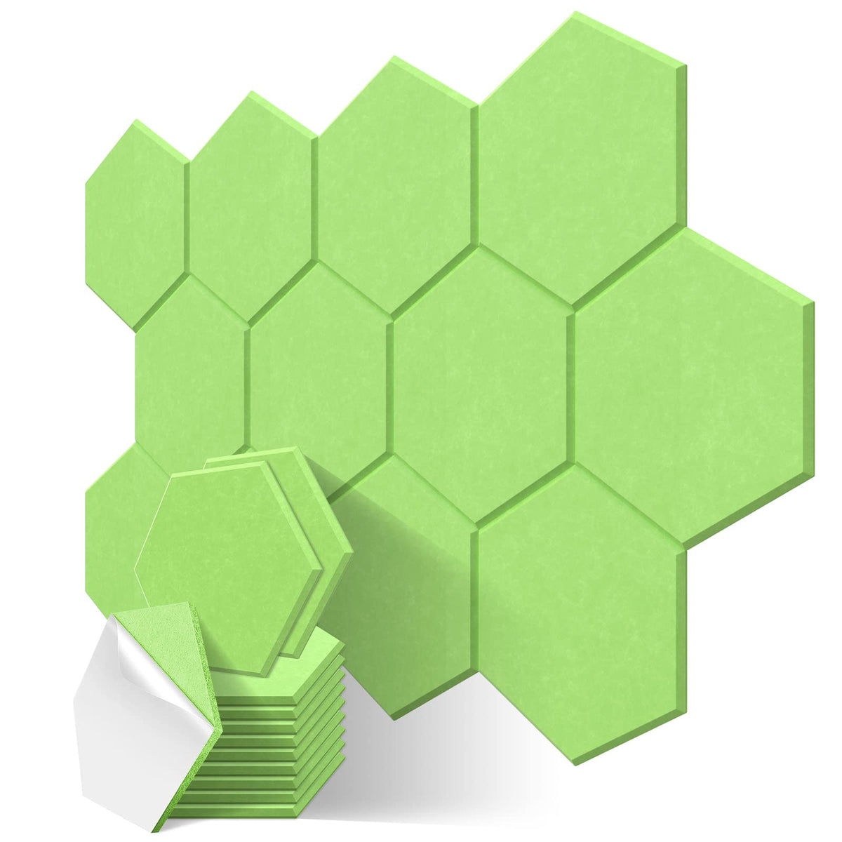 JBER Hexagon Acoustic Foam Panels Self-Adhesive