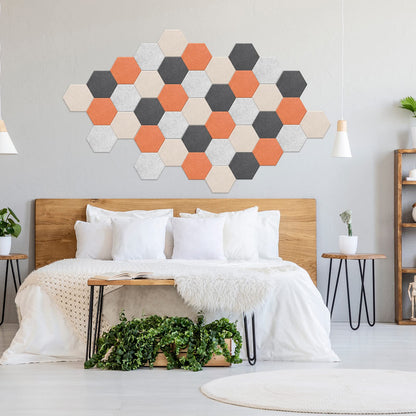 JBER Hexagon Acoustic Foam Panels Self-Adhesive