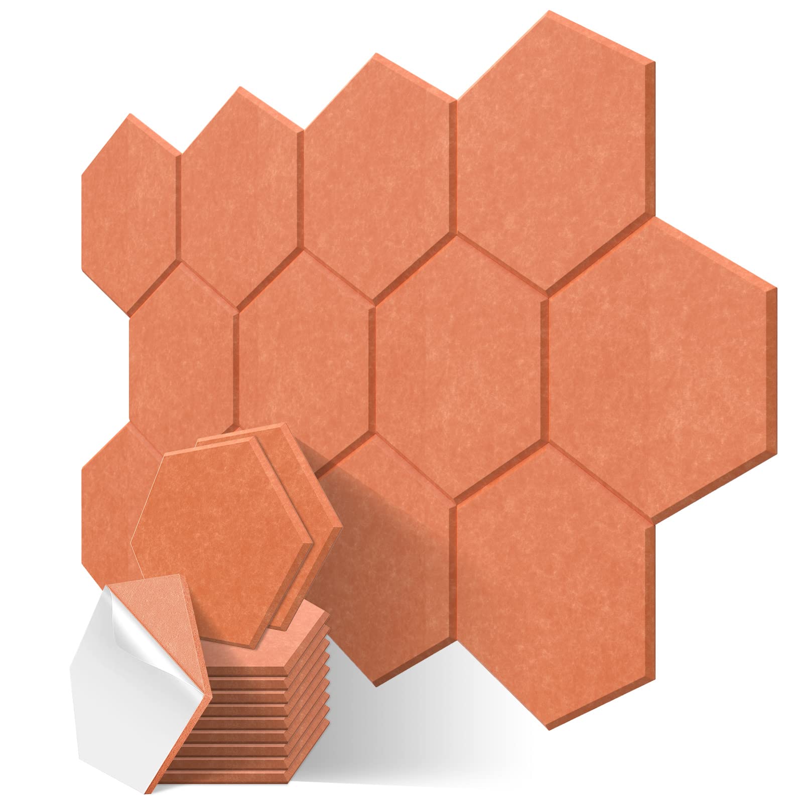 JBER Hexagon Acoustic Foam Panels Self-Adhesive