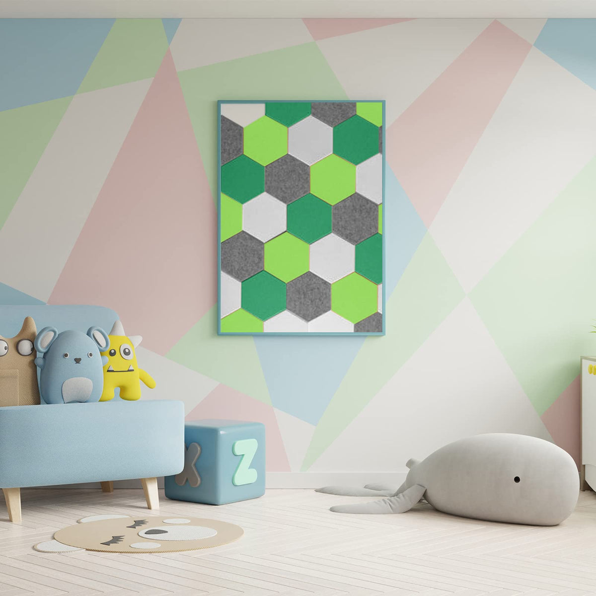 JBER Hexagon Acoustic Foam Panels Self-Adhesive