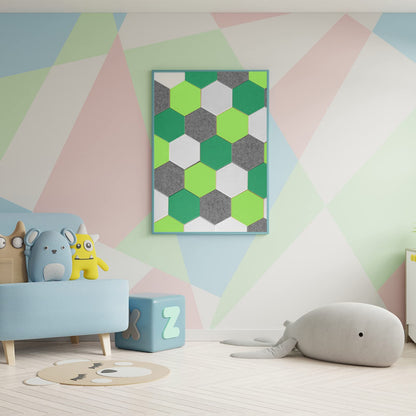 JBER Hexagon Acoustic Foam Panels Self-Adhesive