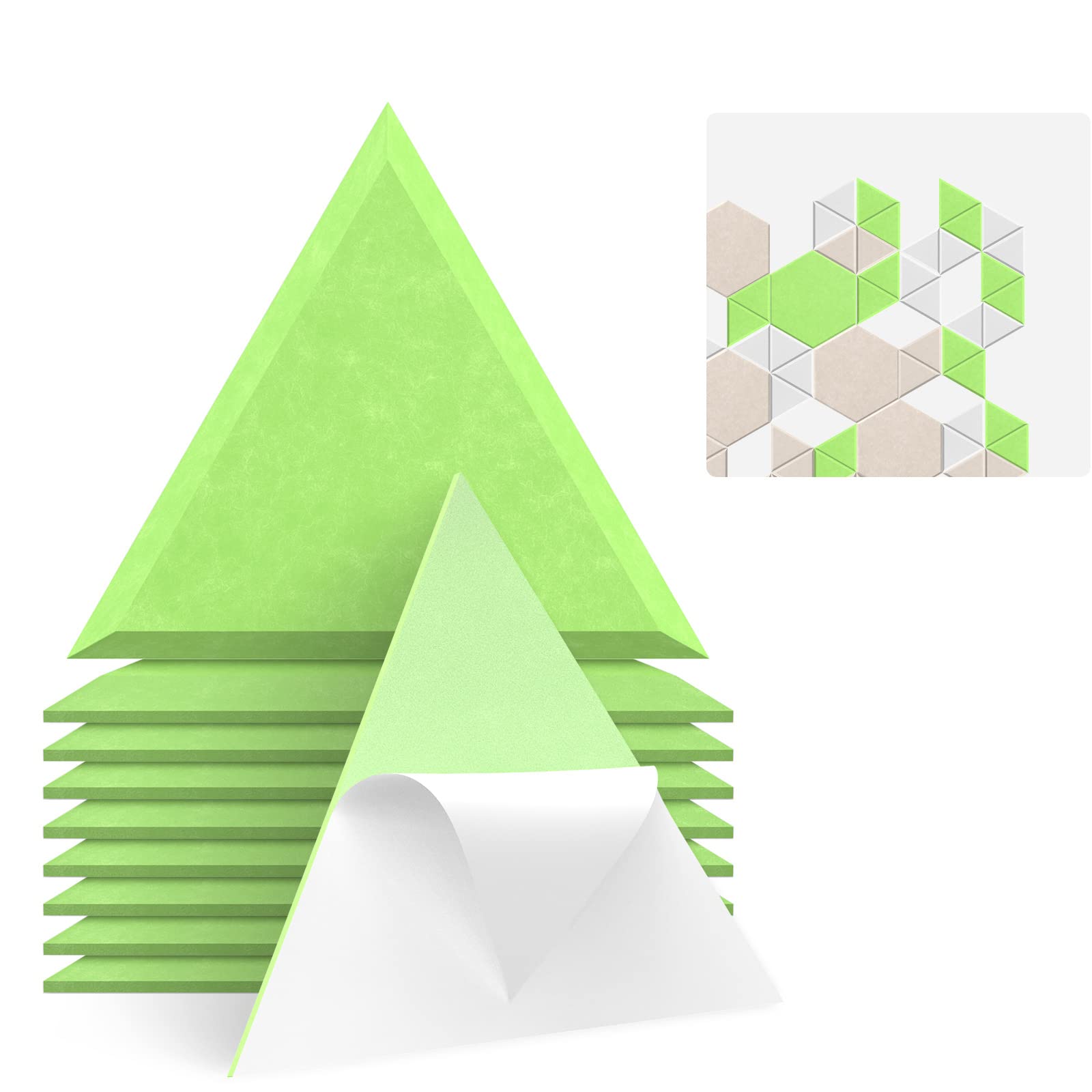 JBER Triangle Wedge Acoustic Panels Self-Adhesive