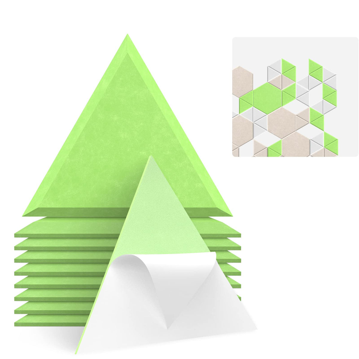 JBER Triangle Wedge Acoustic Panels Self-Adhesive