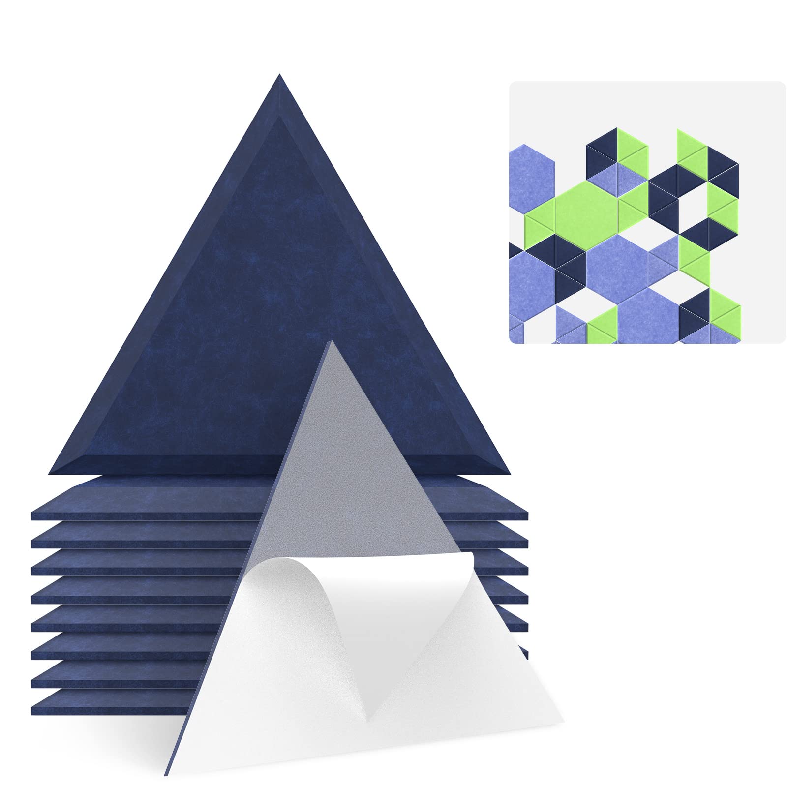 JBER Triangle Wedge Acoustic Panels Self-Adhesive